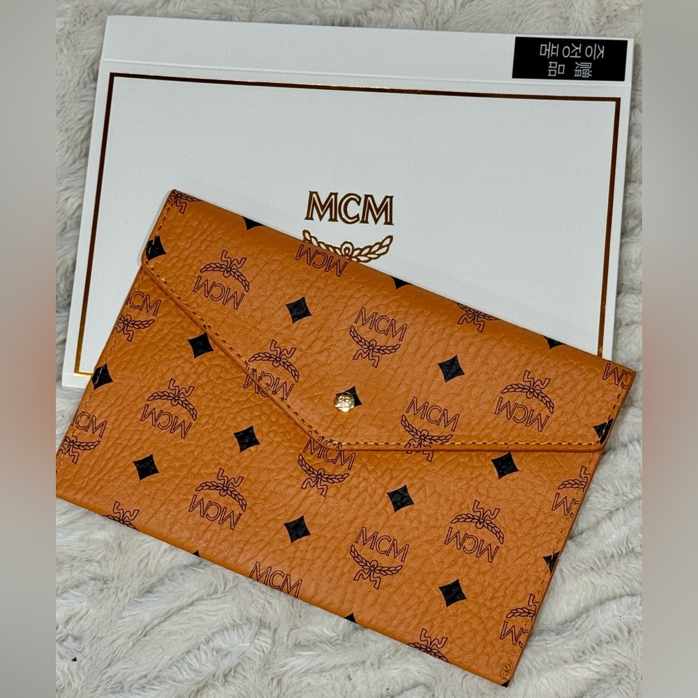 Luxurious Orange Envelope Clutch NIB